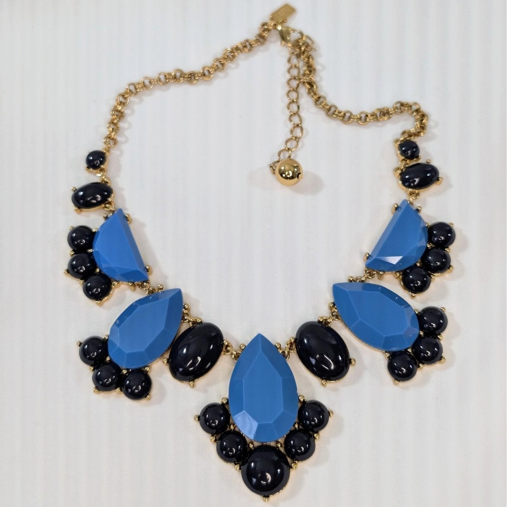 Kate Spade New York 12K Gold Plated "Day Tripper" Bib Statement Necklace 16"-19" - Picture 8 of 10
